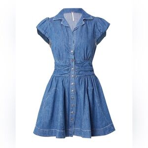Free People Chester Denim Mini Dress